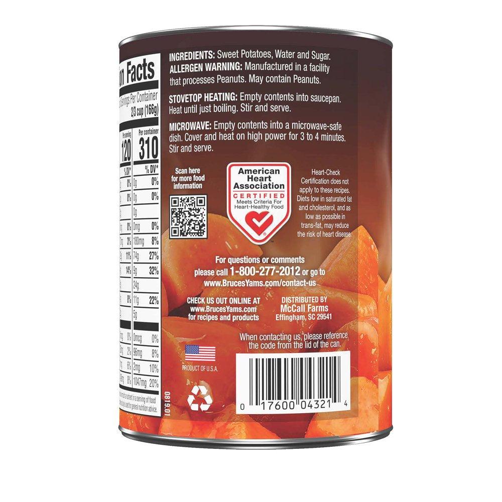 Bruce&#039;S Canned Yams Cut Sweet Potatoes in Syrup, 15 Oz , Can