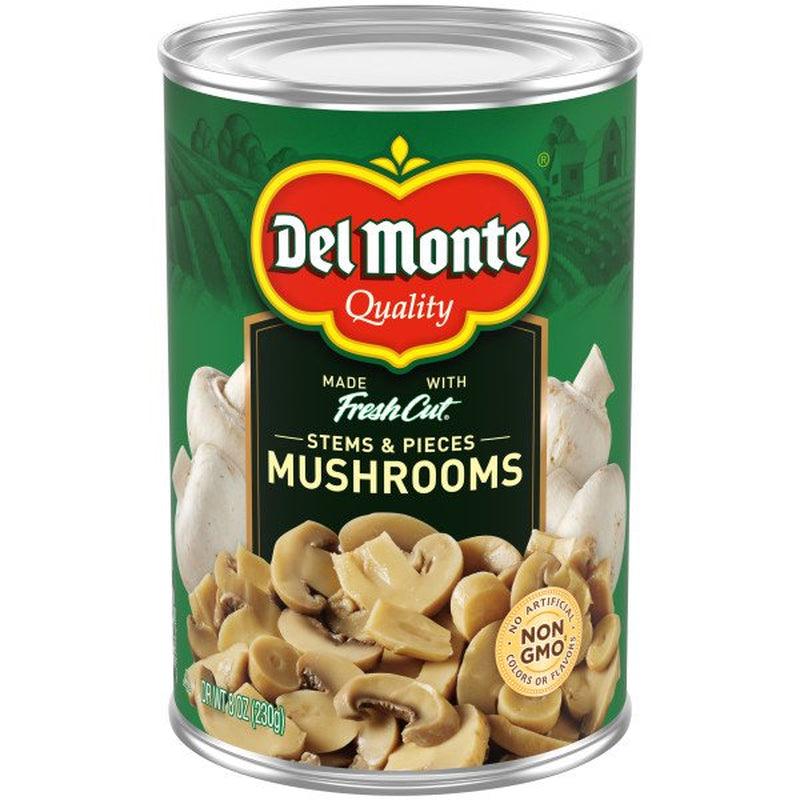 Del Monte Mushroom Stems and Pieces, 8 Oz Can