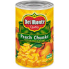 Del Monte Yellow Cling Peach Chunks, Canned Fruit, 15.25 Oz Can