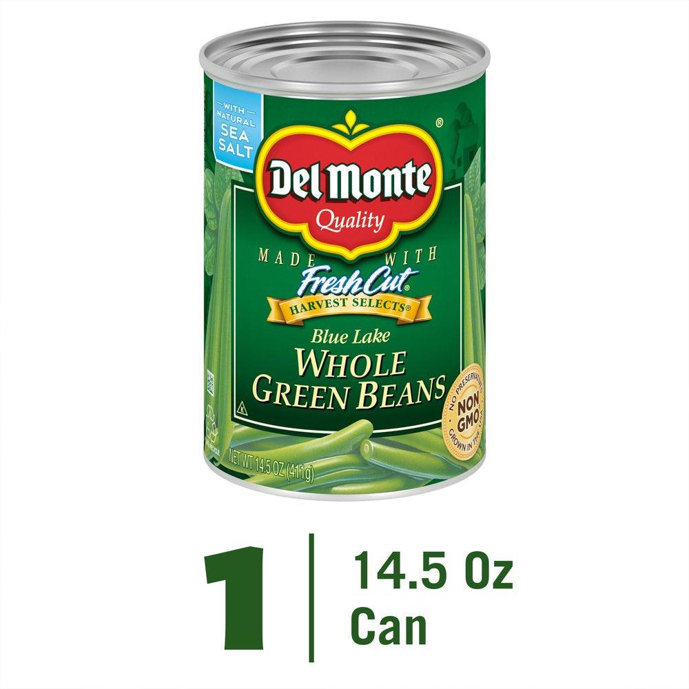 Del Monte Whole Green Beans, Canned Vegetables, 14.5 Oz Can