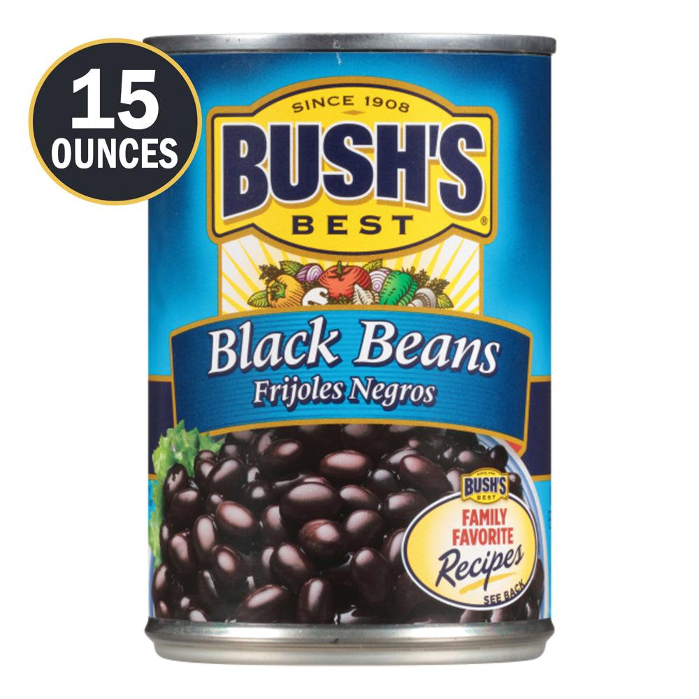 Bush&#039;S Black Beans, Canned Beans, 15 Oz