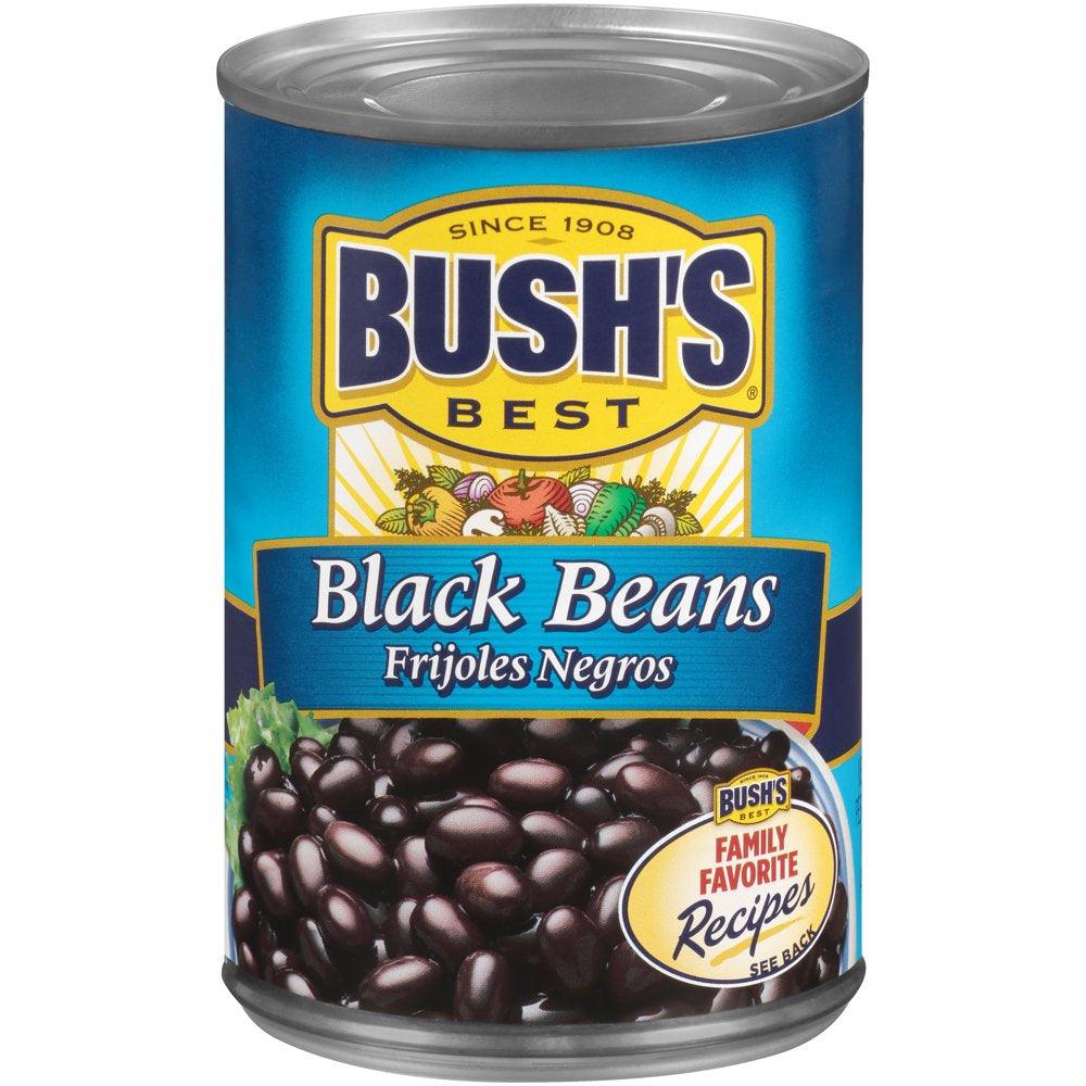 Bush&#039;S Black Beans, Canned Beans, 15 Oz