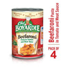 Chef Boyardee Beefaroni Beef Macaroni, Microwave Pasta, 4 Pack, 15 Oz