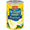 Del Monte No Sugar Added Bartlett Pears, Canned Fruit, 14.5 Oz Can