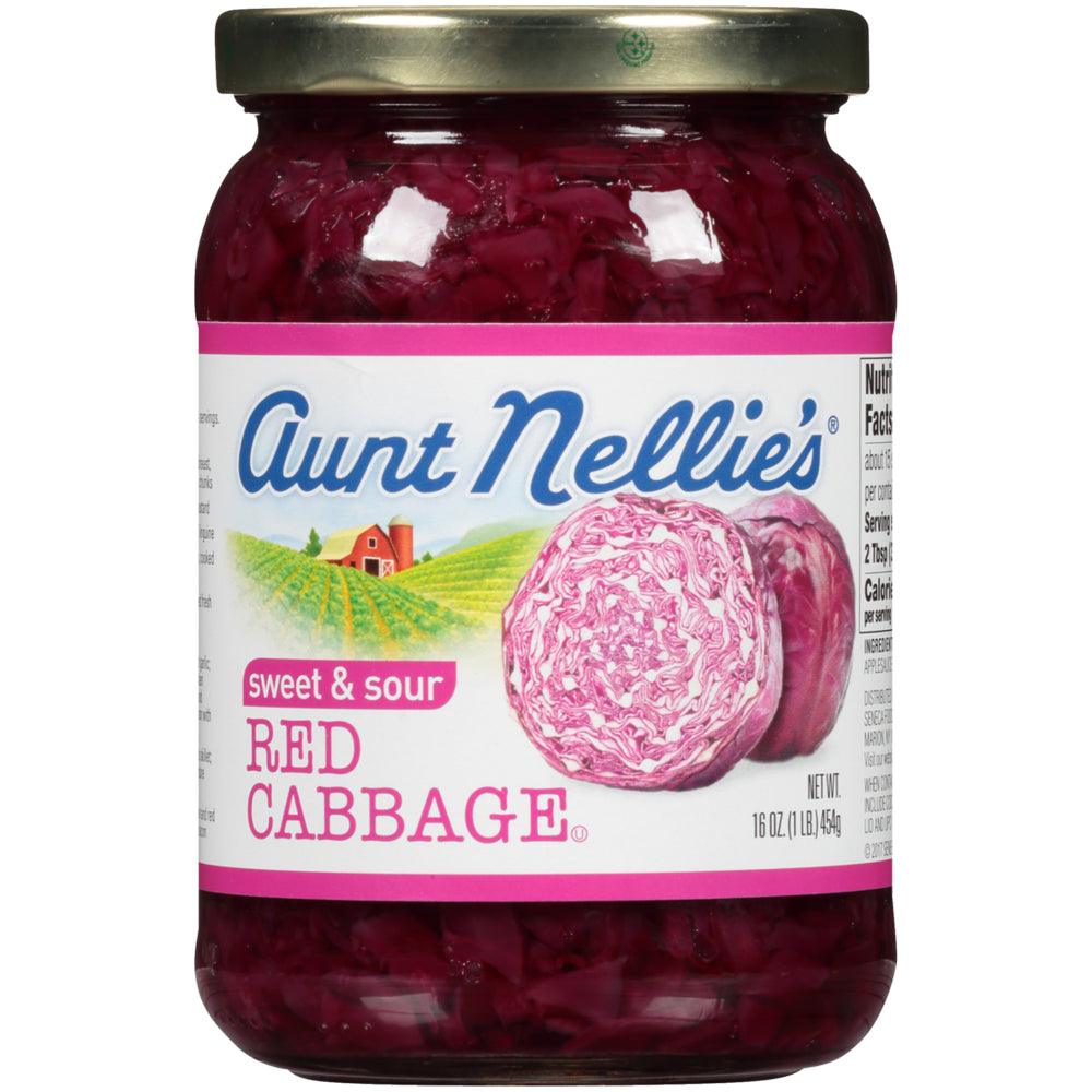 Aunt Nellie&#039;S Sweet &amp; Sour Red Cabbage Jar, 16 Oz