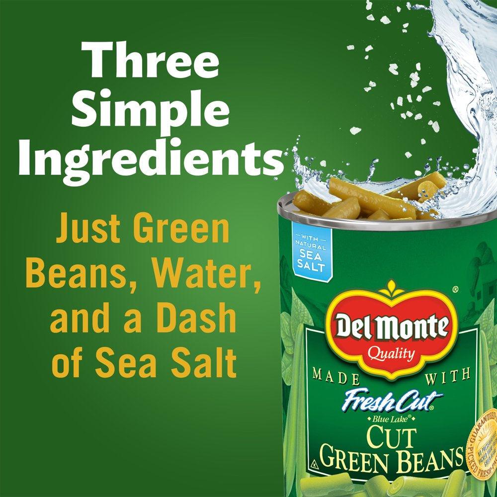 Del Monte Cut Green Beans, Canned Vegetables, 50 Oz Can