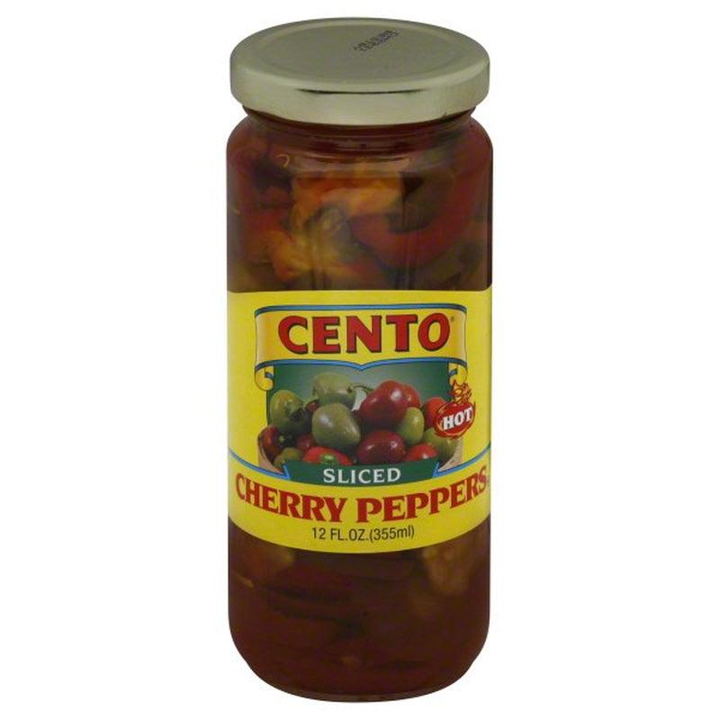 Cento Sliced Cherry Peppers Hot