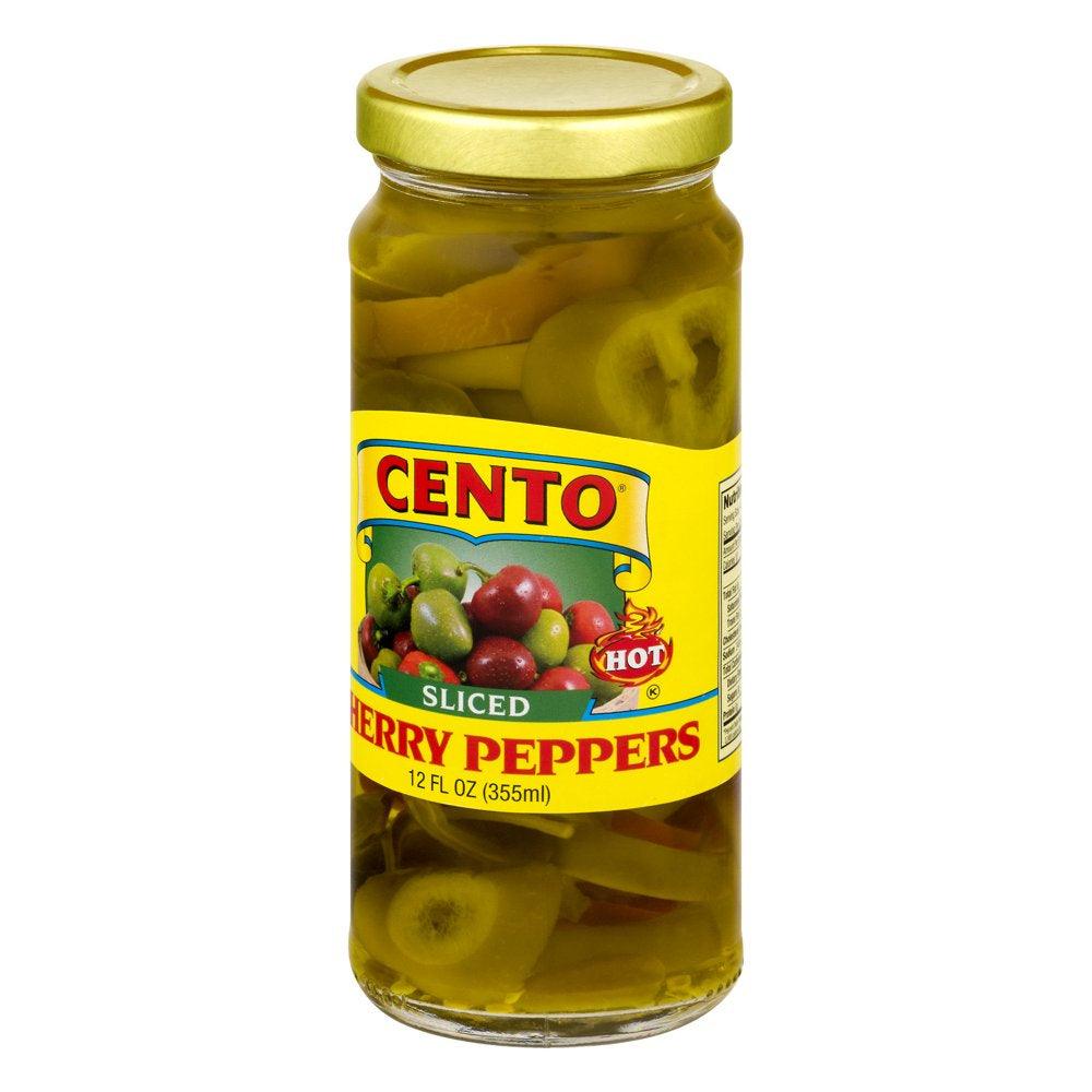 Cento Sliced Cherry Peppers Hot