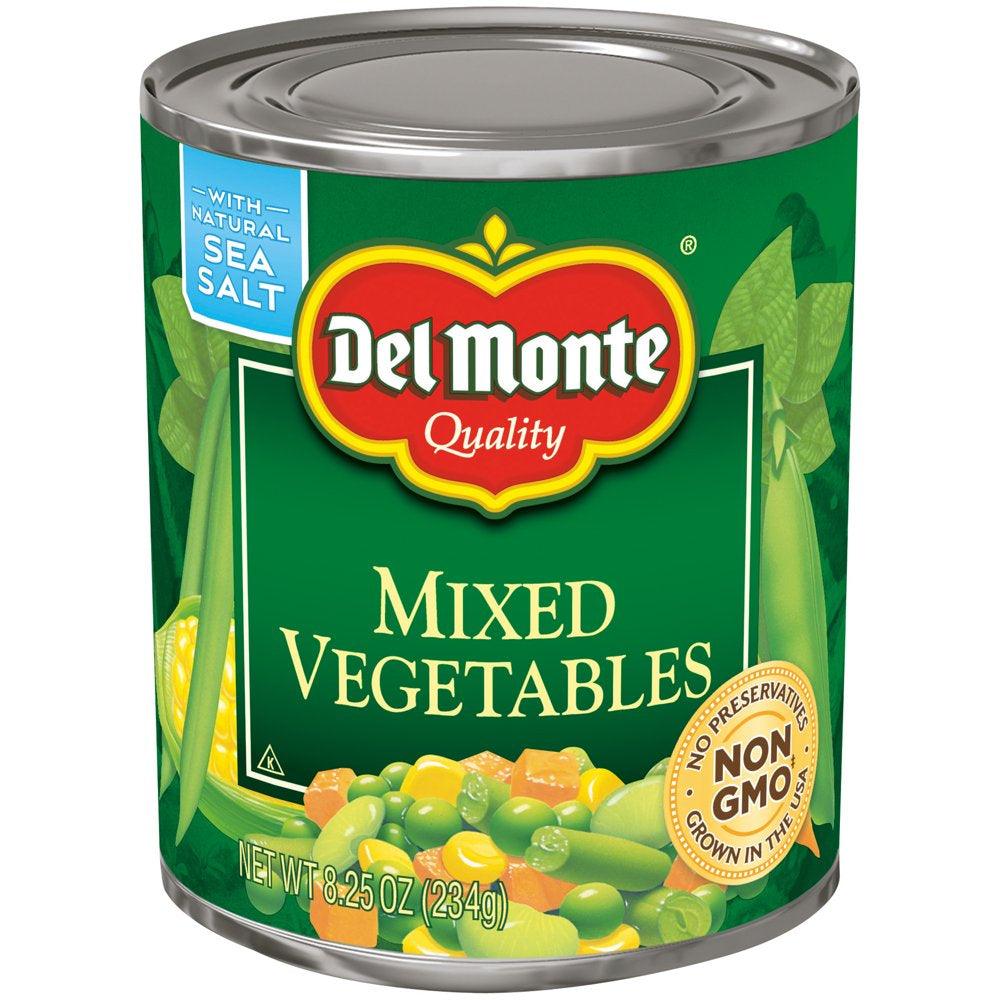 Del Monte Canned Mixed Vegetables, 8.25 Oz Can