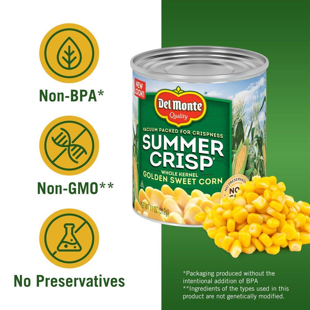 Del Monte Whole Kernel Corn, Canned Vegetables, 11 Oz Can