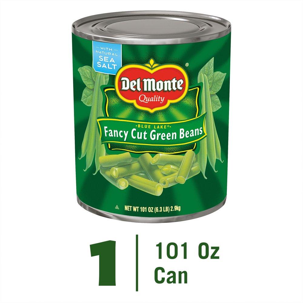 Del Monte BLUE LAKE Fancy Cut Green Beans, 101 Oz Can