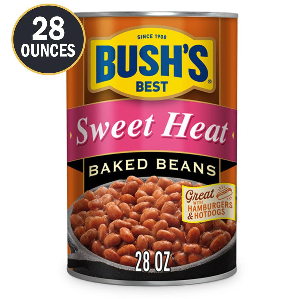 Bush&#039;S Sweet Heat Baked Beans with Brown Sugar and Jalapeños, 28 Oz