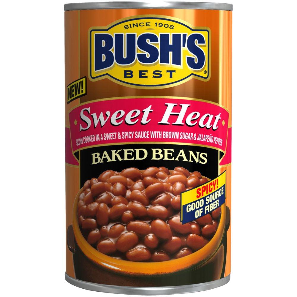 Bush&#039;S Sweet Heat Baked Beans with Brown Sugar and Jalapeños, 28 Oz