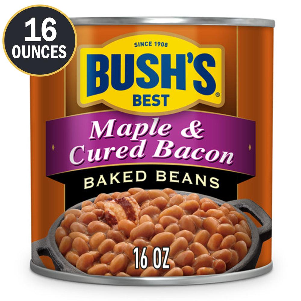 Bush&#039;S Maple Cured Bacon Baked Beans, 16 Oz Can