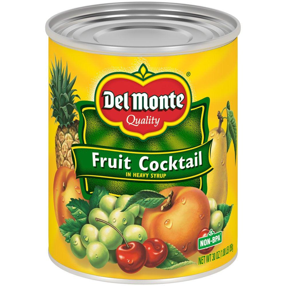 Del Monte Fruit Cocktail, Heavy Syrup, Canned Fruit, 30 Oz Can