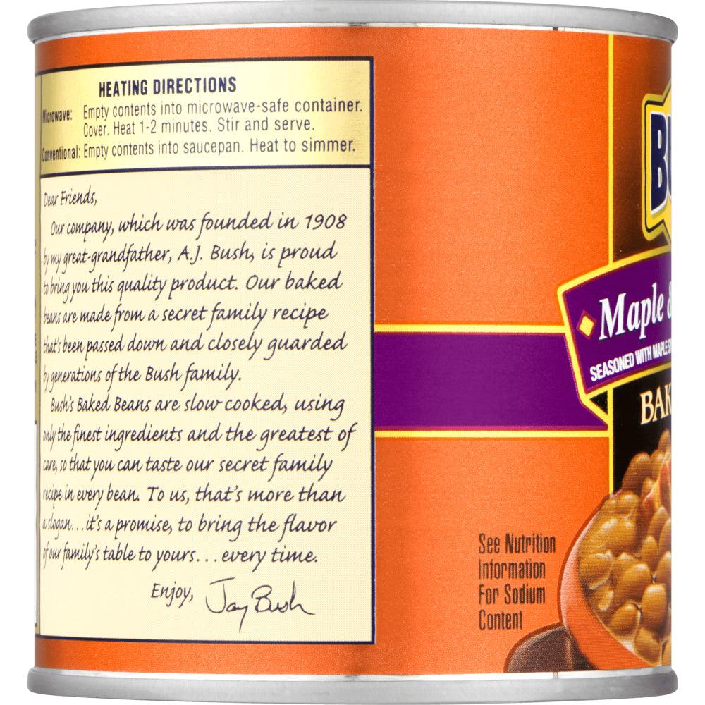 Bush&#039;S Maple Cured Bacon Baked Beans, 16 Oz Can