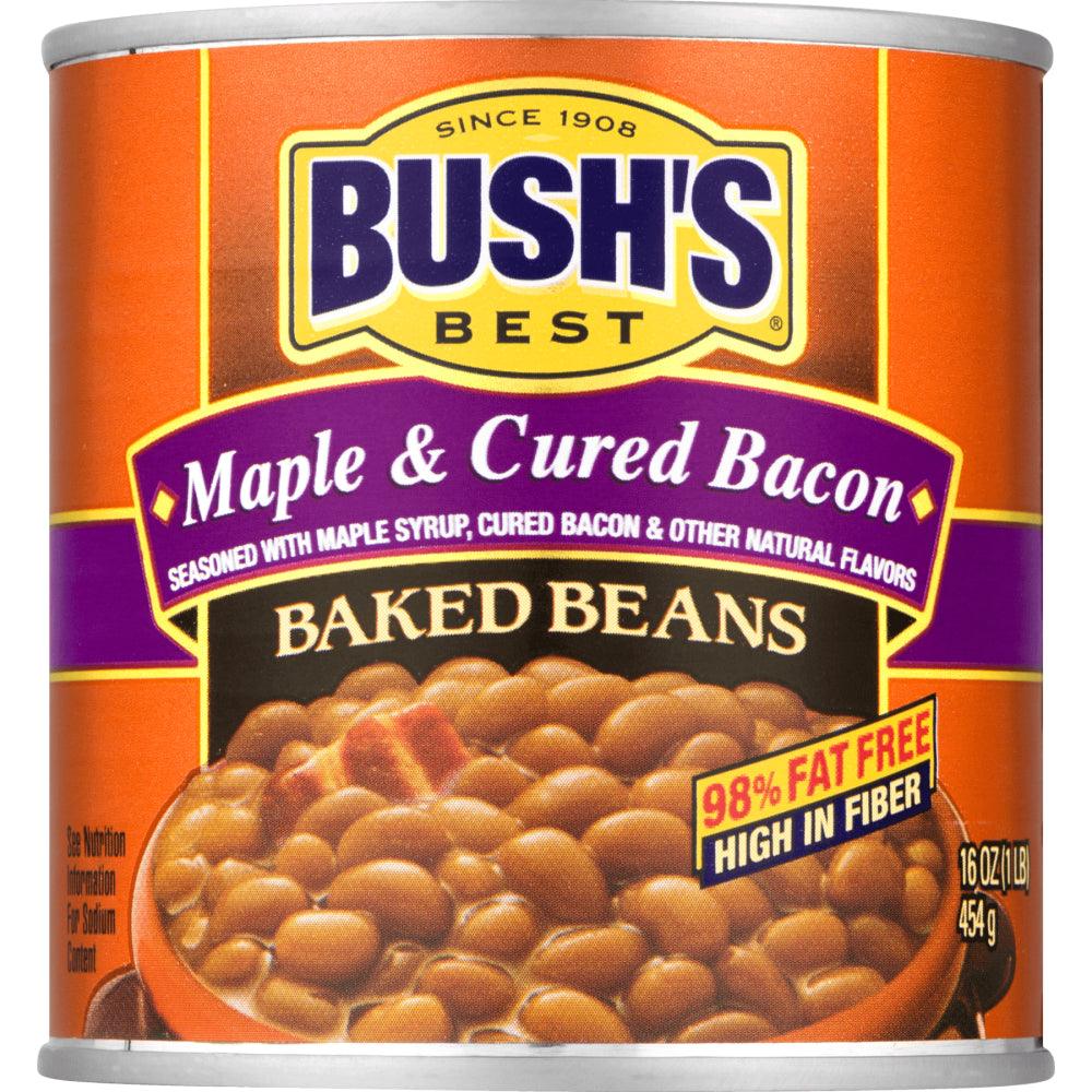 Bush&#039;S Maple Cured Bacon Baked Beans, 16 Oz Can