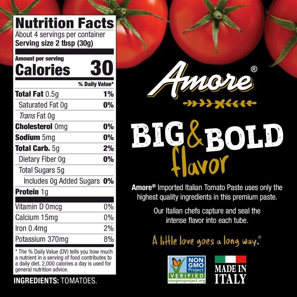 Amore Tomato Paste, 4.5 Oz, Cooking Sauces