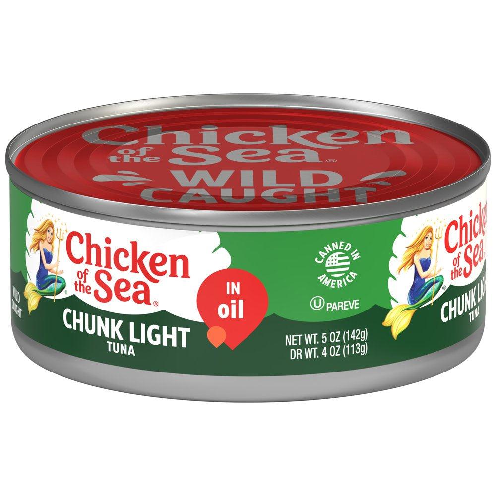 Chicken of the Sea Chunk Light Tuna in Oil, 5 Oz Can