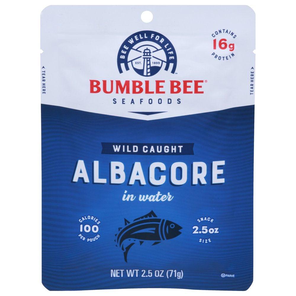 Bumble Bee Albacore Tuna in Water, 2.5 Oz Pouch