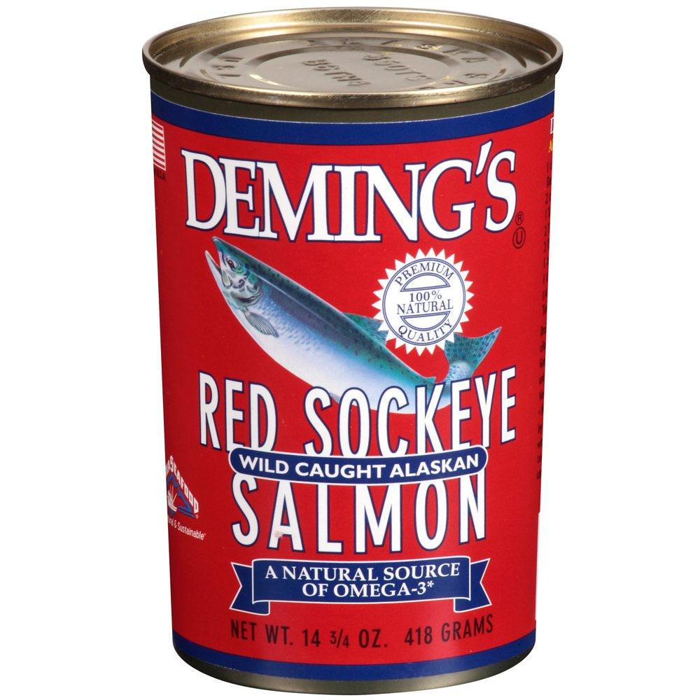 Deming&#039;S Red Sockeye Wild Caught Alaskan Salmon, 14.75 Oz