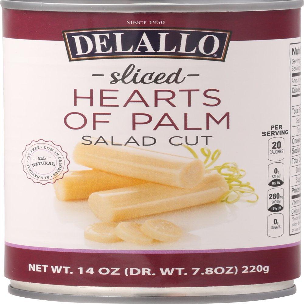 Delallo Salad Cut Sliced Hearts of Palm, 7.8 Oz