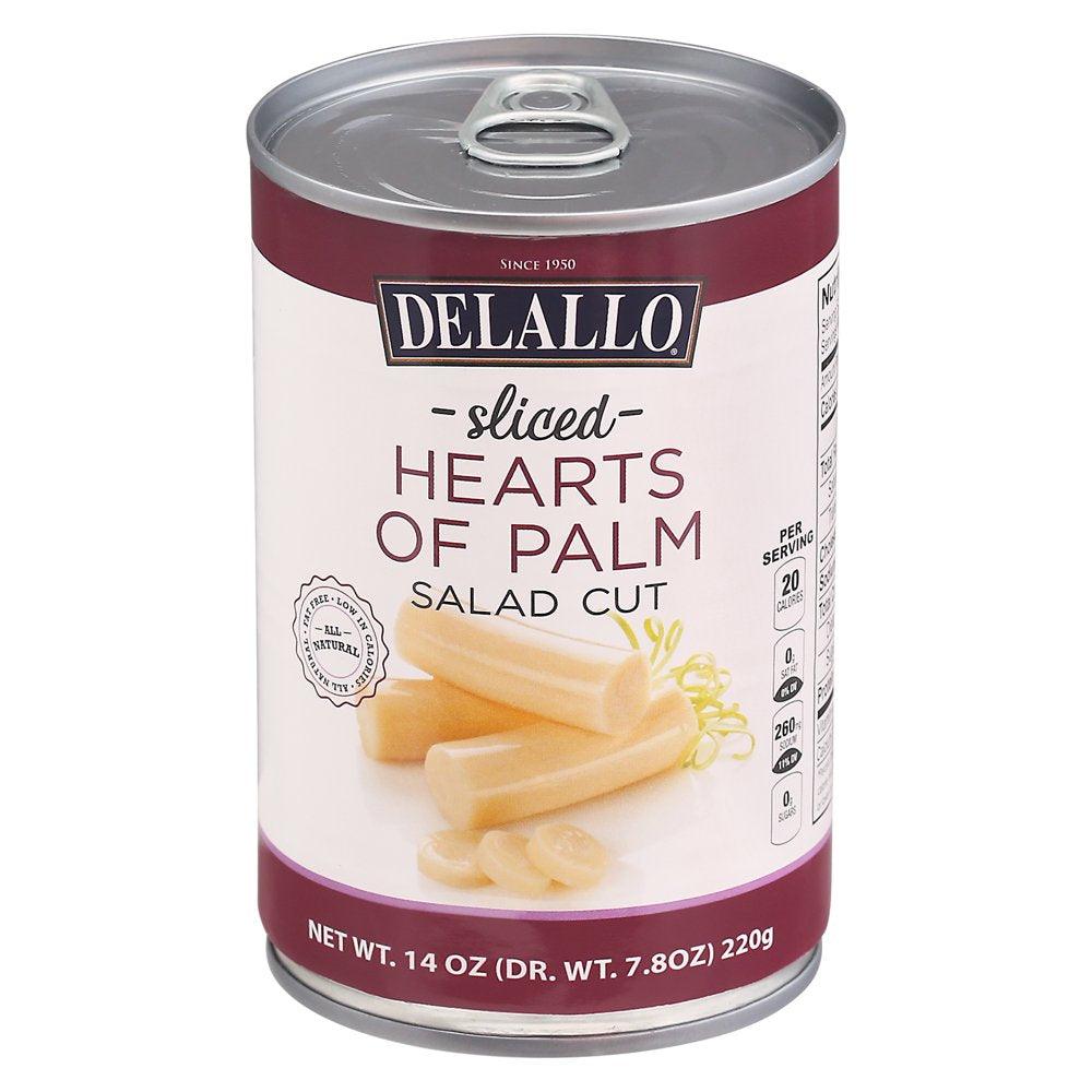 Delallo Salad Cut Sliced Hearts of Palm, 7.8 Oz