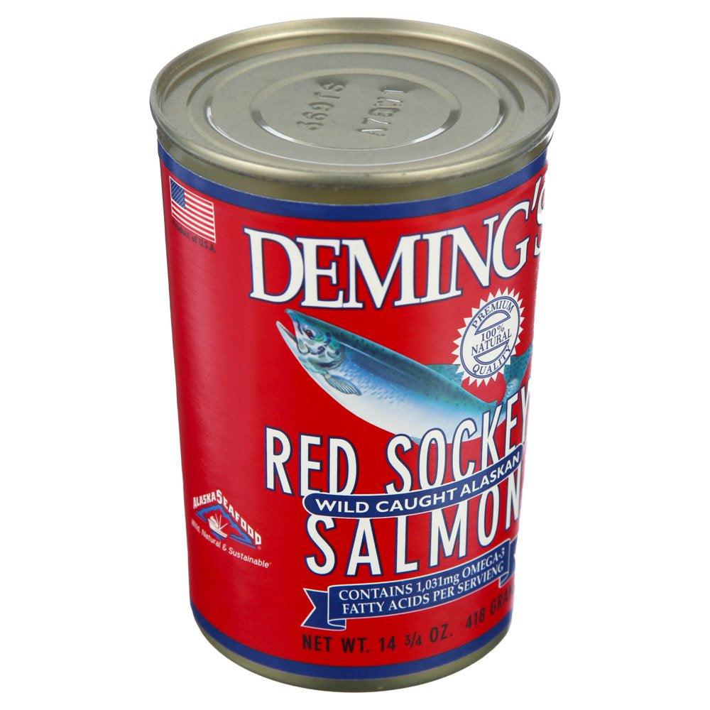 Deming&#039;S Red Sockeye Wild Caught Alaskan Salmon, 14.75 Oz