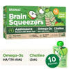 Brainiac Omega-3 Applesauce, Apple, No Sugar Added, 3.2 Oz, 10 Ct