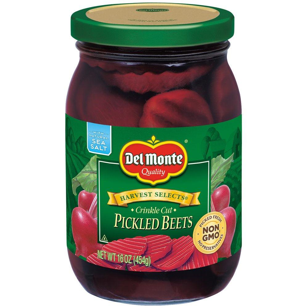 Del Monte Crinkle Cut Pickled Beets, 16 Oz Jar