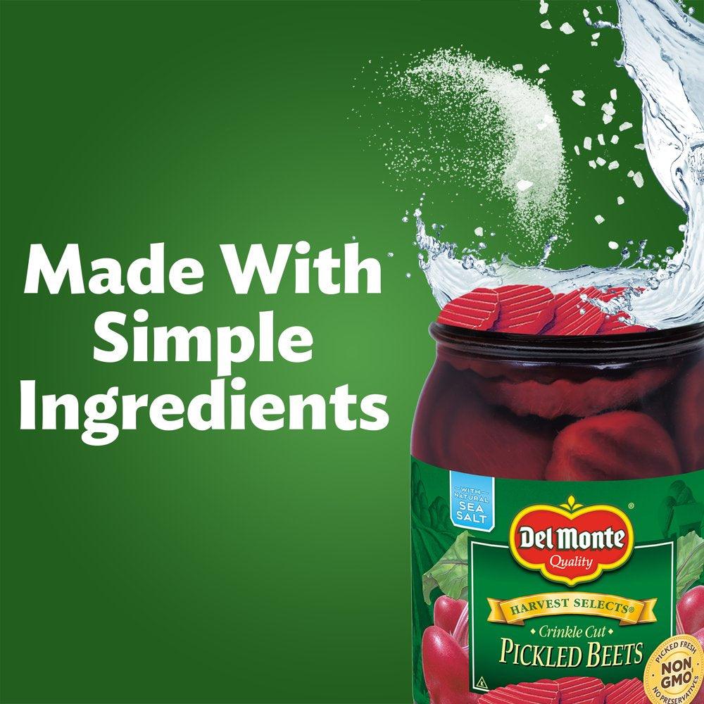 Del Monte Crinkle Cut Pickled Beets, 16 Oz Jar