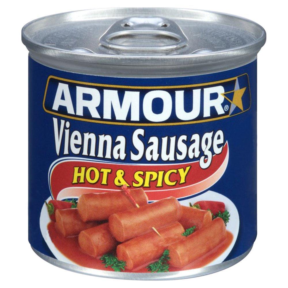 Armour Vienna Sausage, Hot &amp; Spicy, 4.6 Oz Can