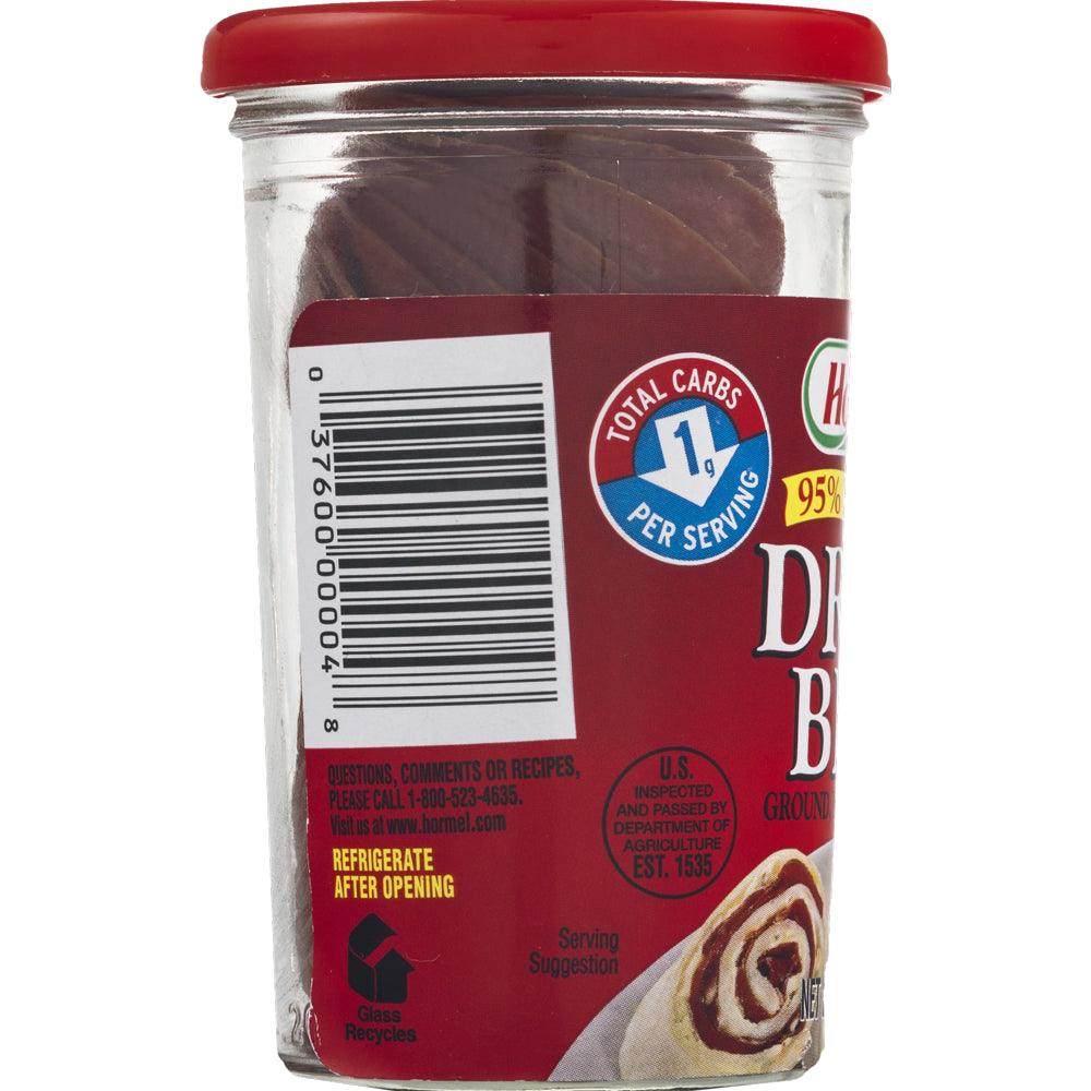 Dried Ground Formed &amp; Sliced Dried Beef JAR, 2.5 Oz