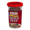 Dried Ground Formed &amp; Sliced Dried Beef JAR, 2.5 Oz