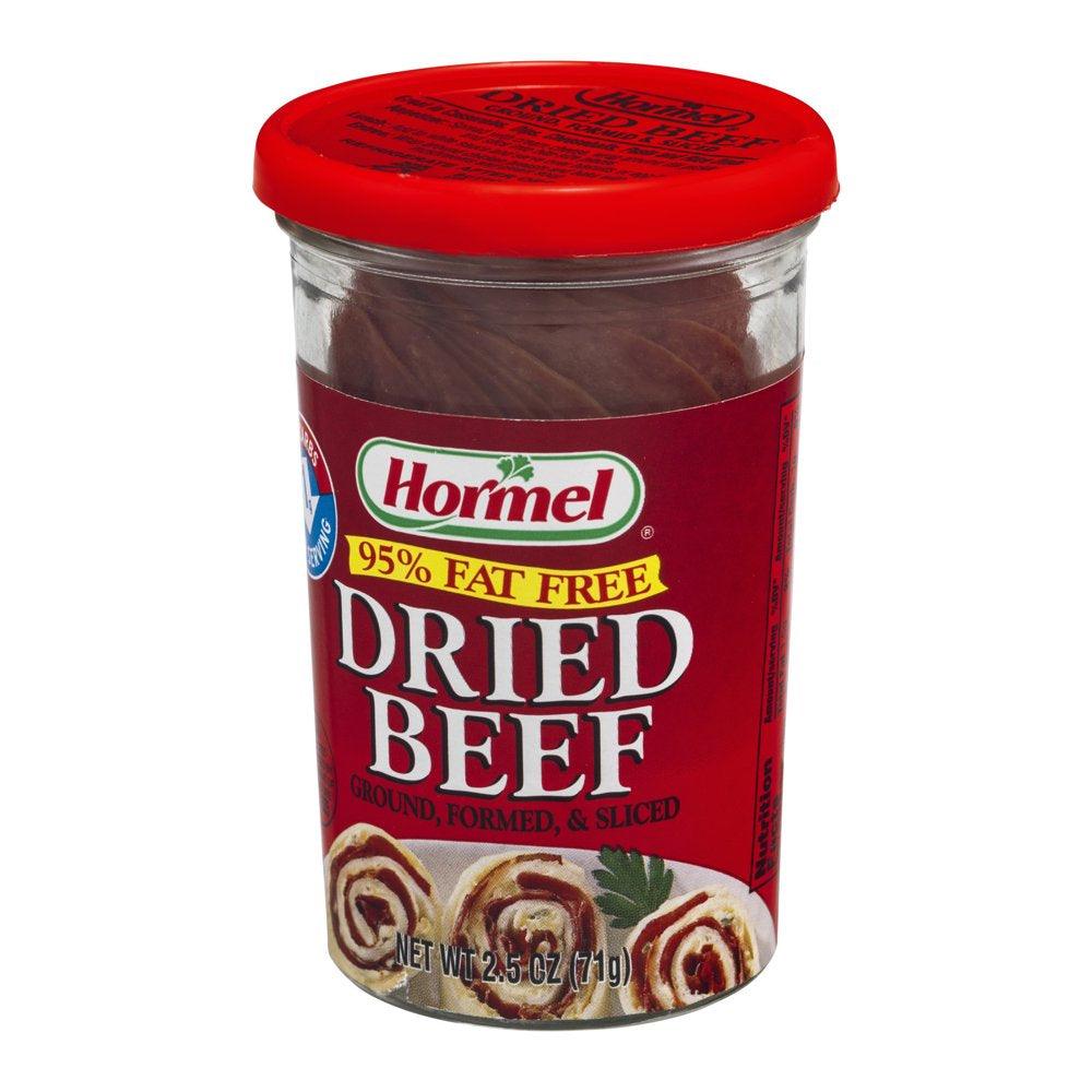 Dried Ground Formed &amp; Sliced Dried Beef JAR, 2.5 Oz