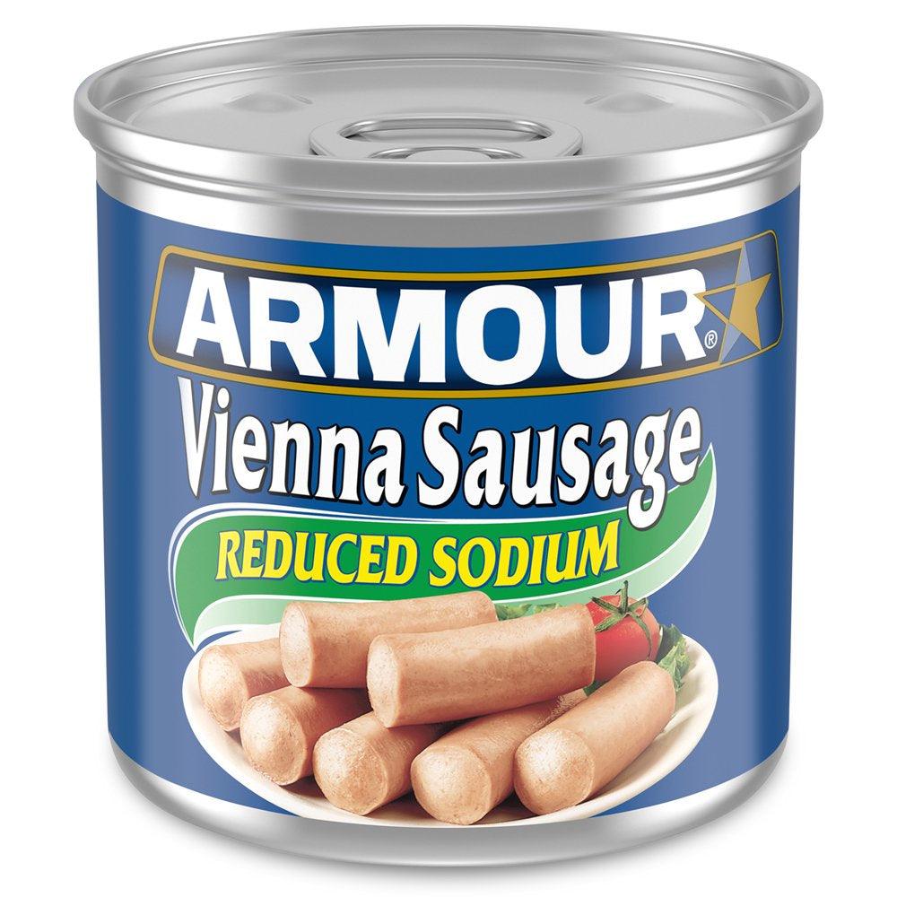 Armour Vienna Sausage, Reduced Sodium, 4.6 Oz Can