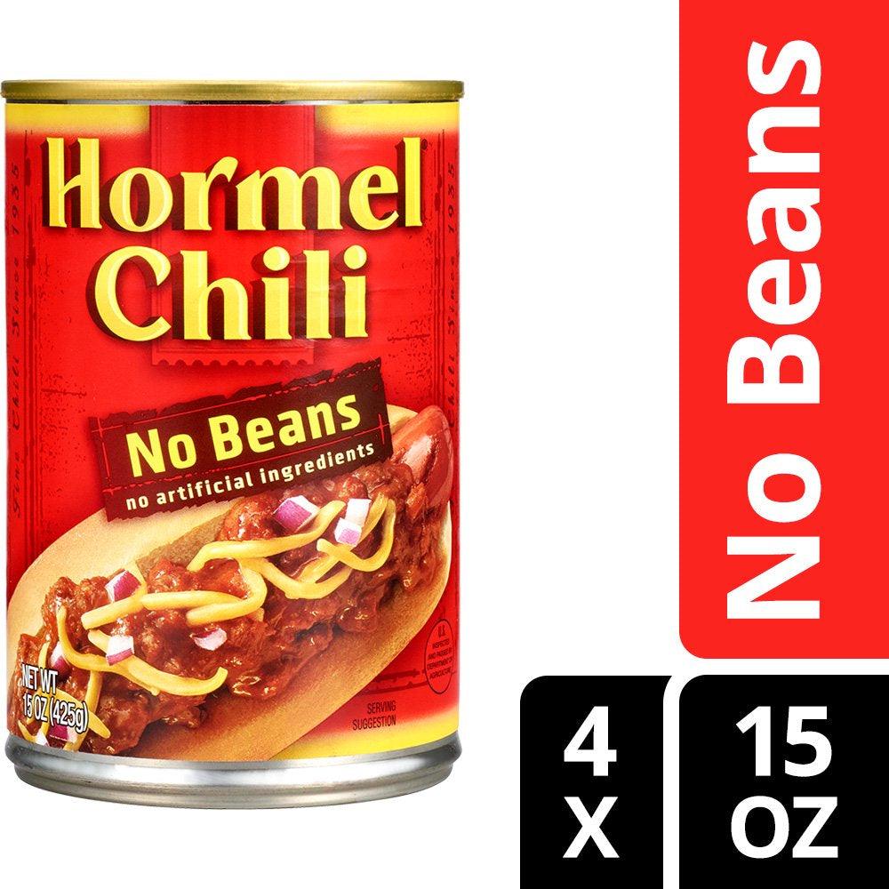 Chili, No Beans, No Artificial Ingredients, 15 Oz (Pack of 4)