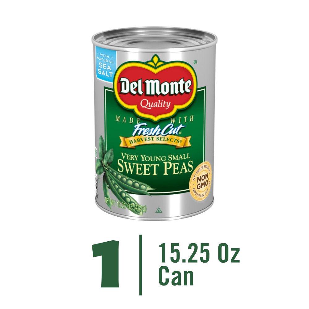 Del Monte Very Young Small Sweet Peas, 15.25 Oz Can