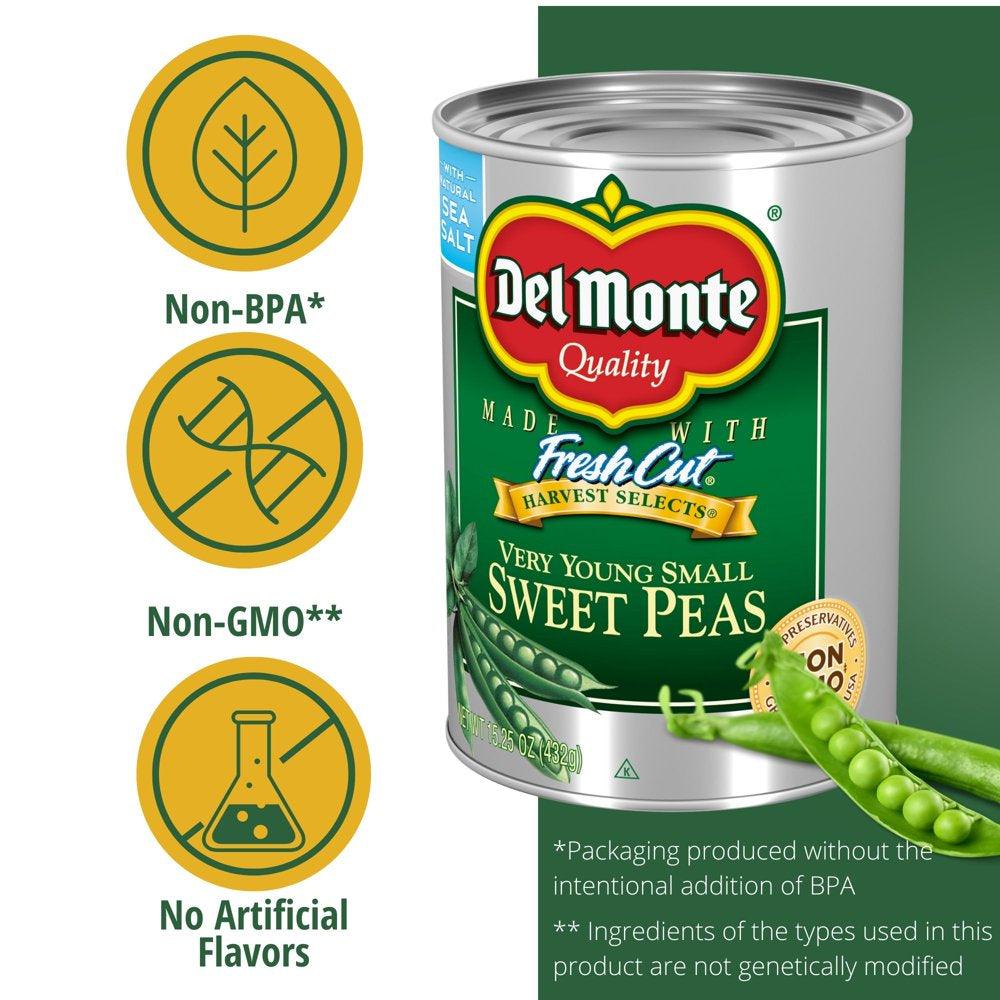 Del Monte Very Young Small Sweet Peas, 15.25 Oz Can