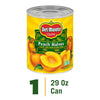 Del Monte Canned Peach Halves, Canned Fruit, 29 Oz Can