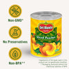 Del Monte Canned Peach Halves, Canned Fruit, 29 Oz Can