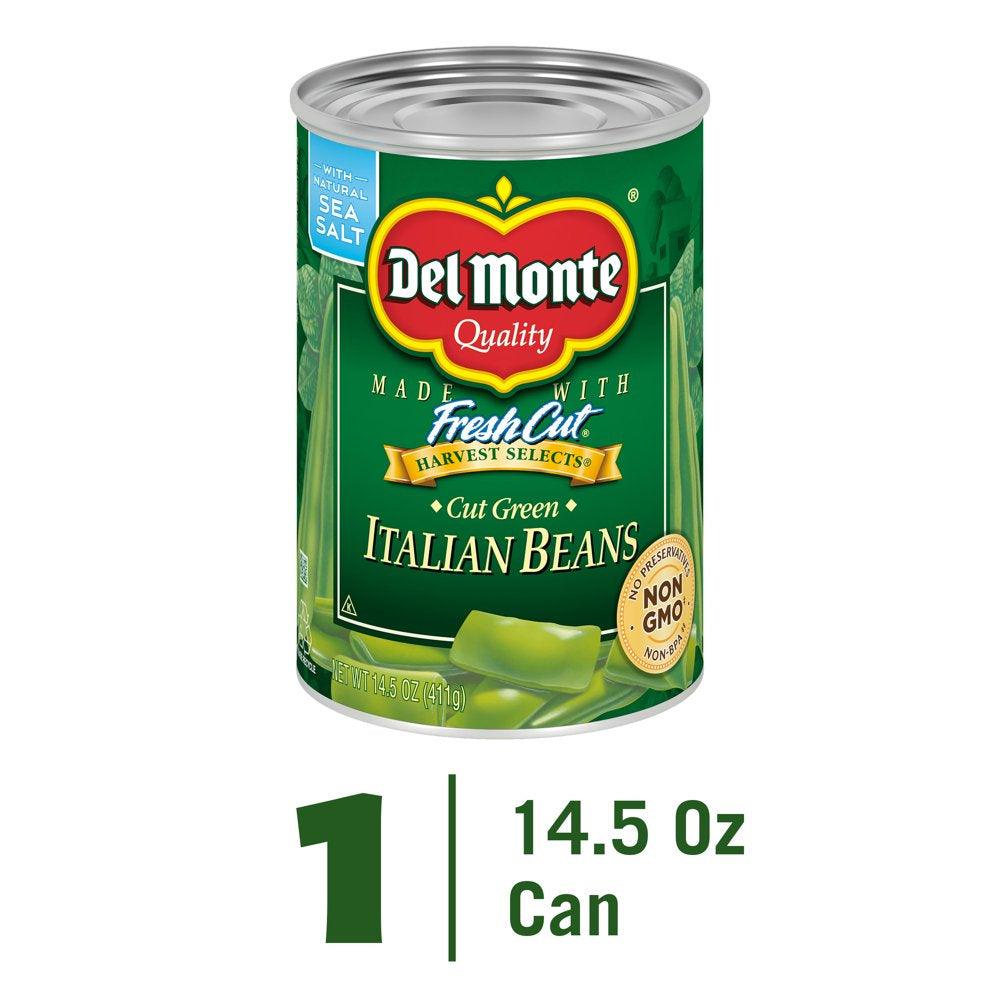 Del Monte Italian Beans Canned Vegetables, 14.5 Oz Can