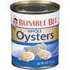 Bumble Bee Premium Select Whole Canned Oysters, 8 Oz Can