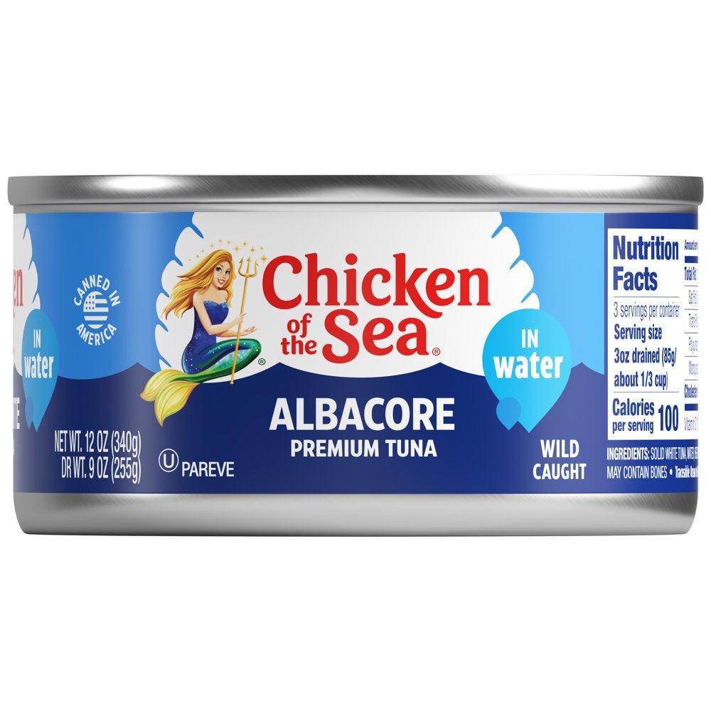 Chicken of the Sea While Albacore Tuna in Water, 12 Oz Can