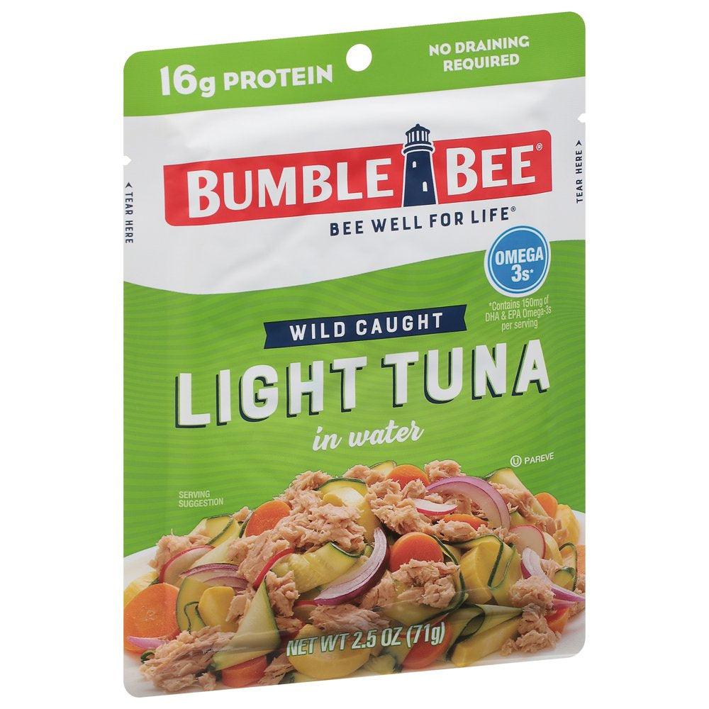 Bumble Bee Light Tuna in Water, 2.5 Oz Pouch