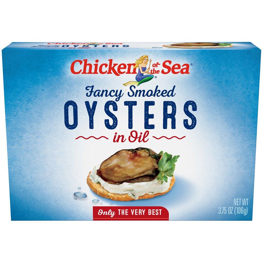 Chicken of the Sea Fancy Smoked Oysters in Oil, 3.75 Oz Can