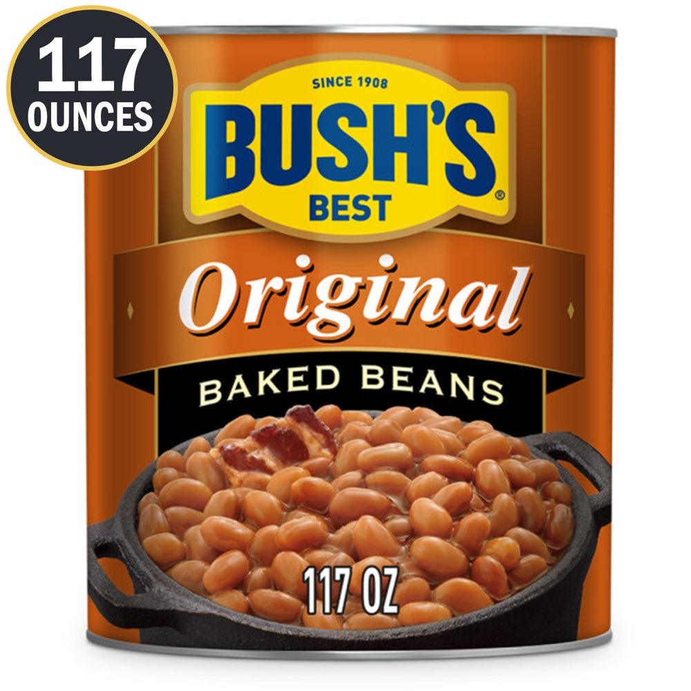 Bush&#039;S Beans Original Baked Beans Seasoned with Bacon and Brown Sugar, 117 Oz