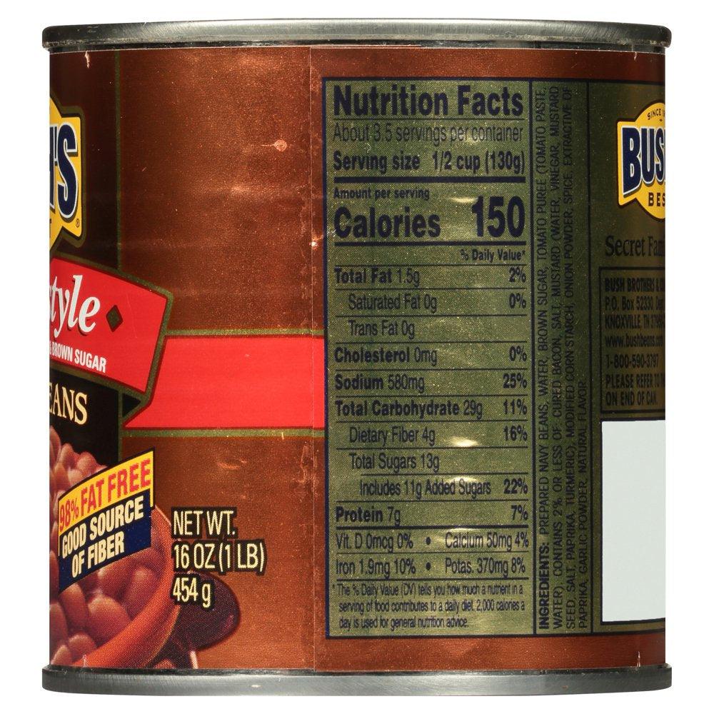 Bush&#039;S Homestyle Baked Beans, Canned Beans, 16 Oz