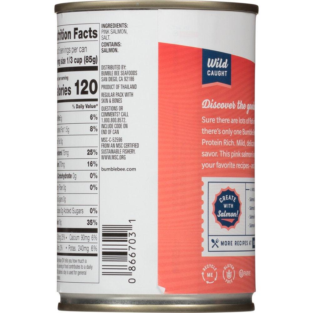 Bumble Bee Canned Pink Salmon, 14.75 Oz Can