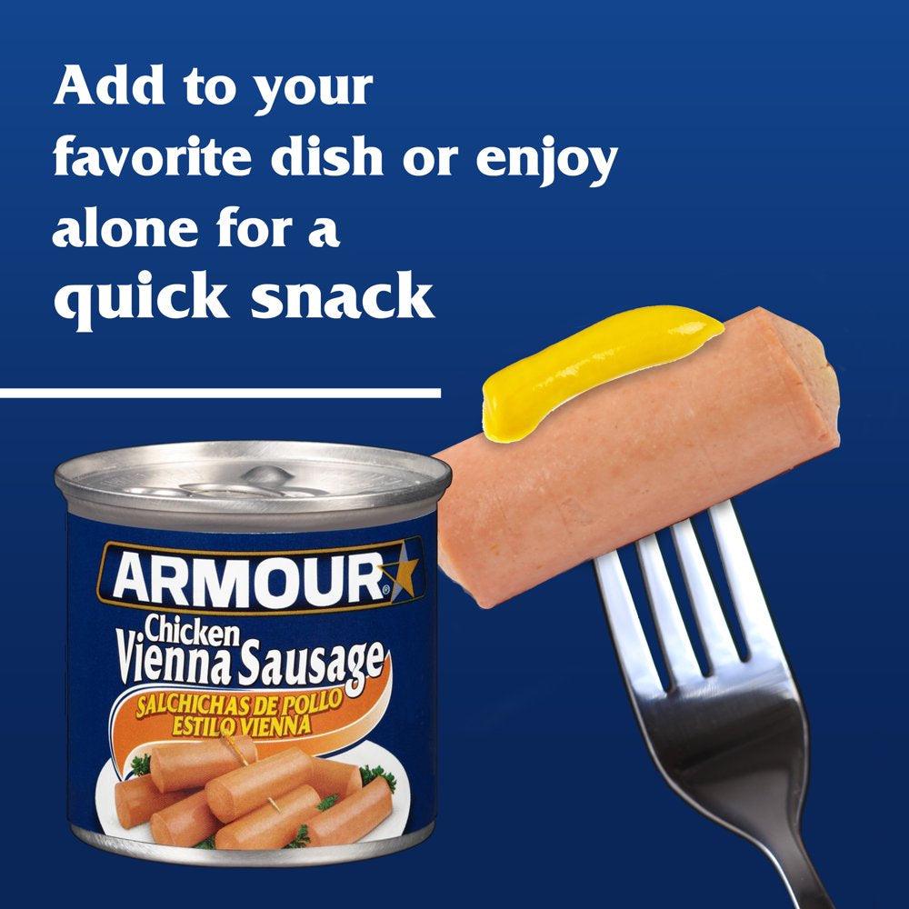 Armour Chicken Vienna Sausage, 4.6 Oz, 6 Count Can